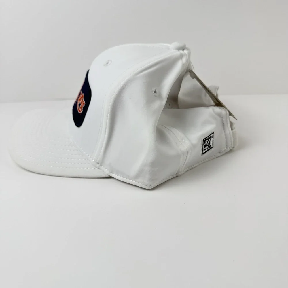 Auburn University Tigers Hat White Strap Back Dad UA Sports NCAA Adjustable Cap